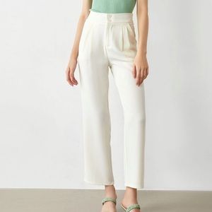 White Wide Leg Pants
